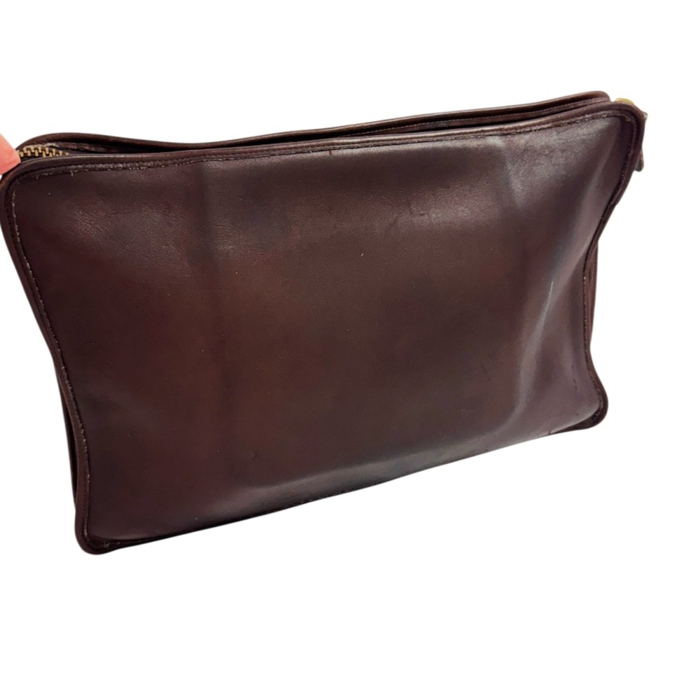 COACH Portfolio/Laptop Leather Bag Vintage B5C-5225 Brown